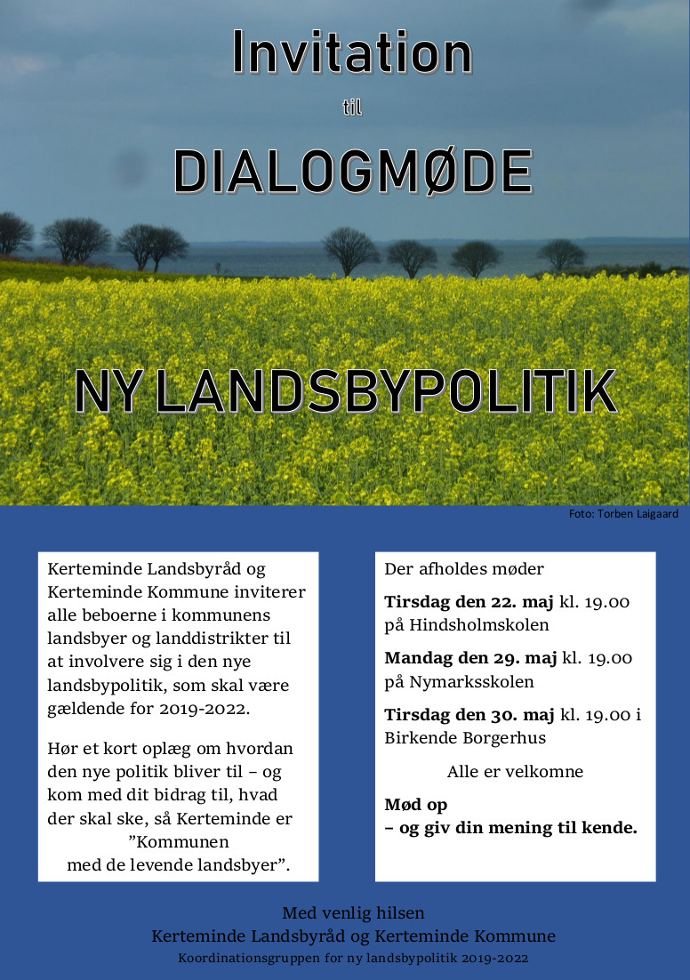 Plakat Dialogmøder maj 2018
